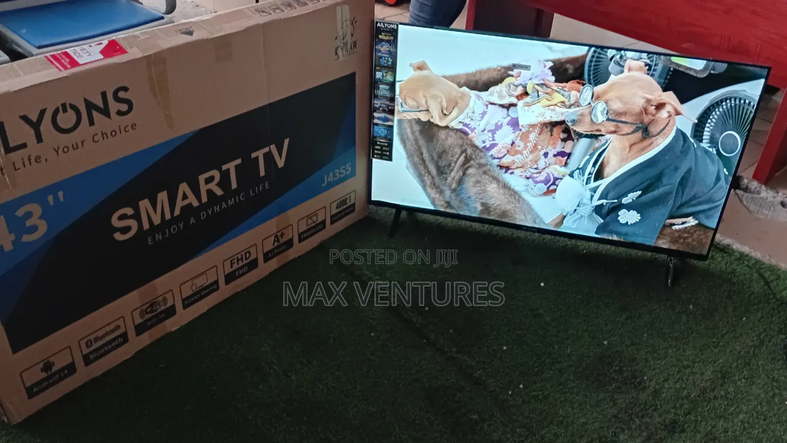 Ailyons 43" Smart TV – Big Screen Entertaint for Modern Homes J43S5