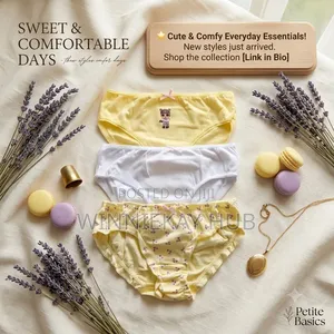 Cute and Comfy Girls' Cotton Panties Set