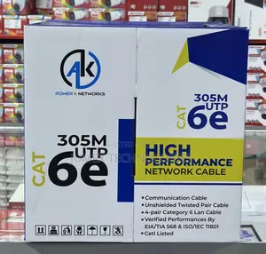 Cat6 Cable Ak Power and Network High Performance Cable 305m Utp