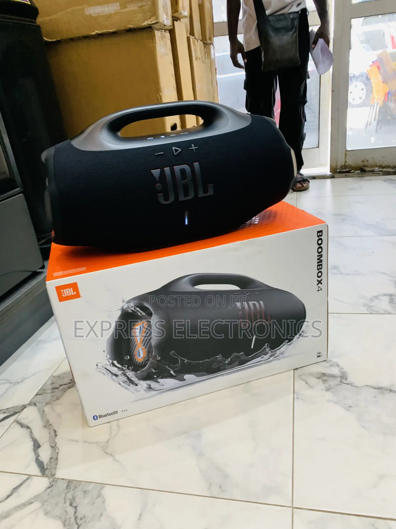 Limited Stock Powerful JBL Pro Sound Boombox 4 Portable Waterproof