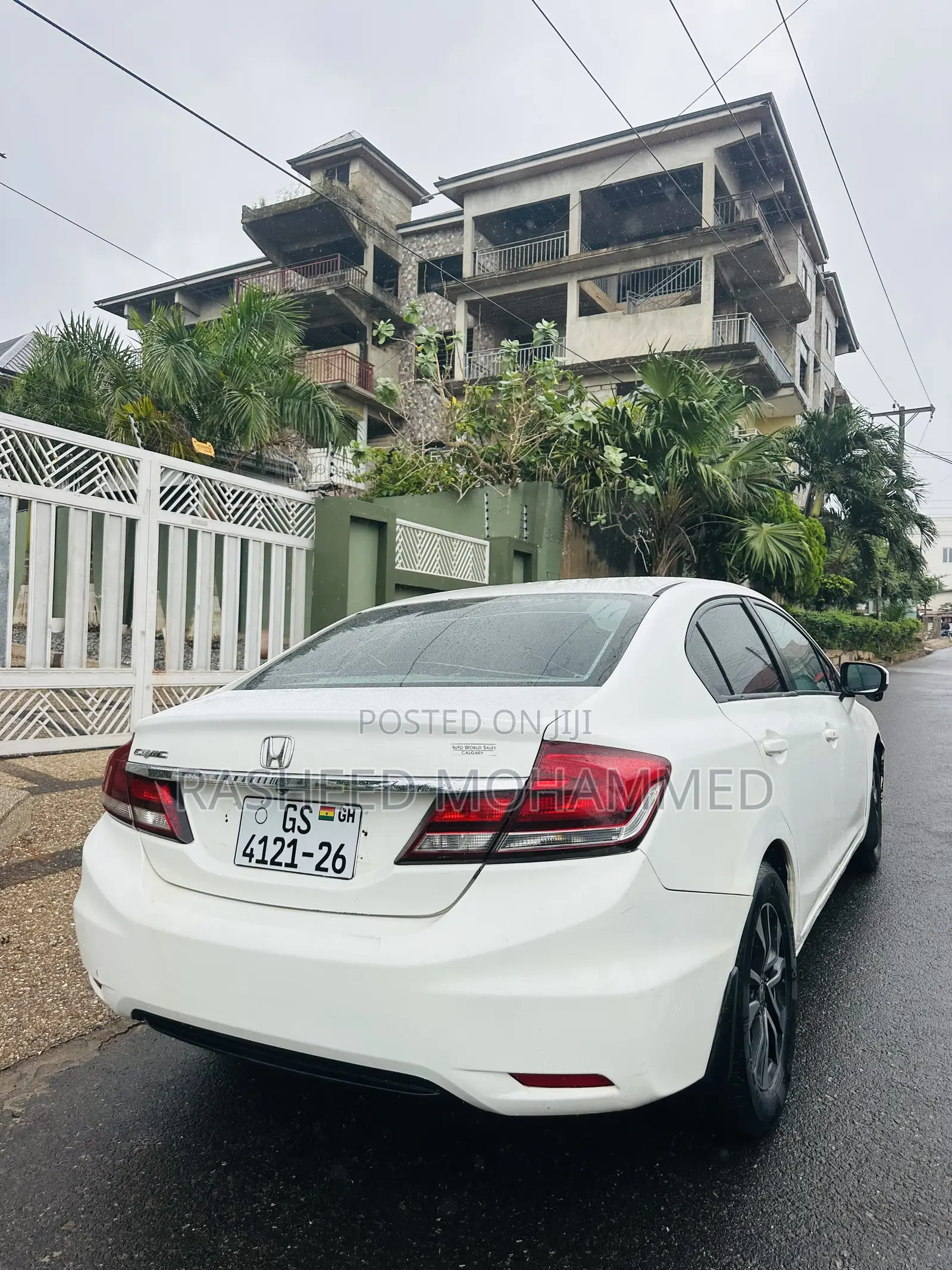 Honda Civic EX-L 4dr Sedan (1.8L 4cyl CVT) 2015 White