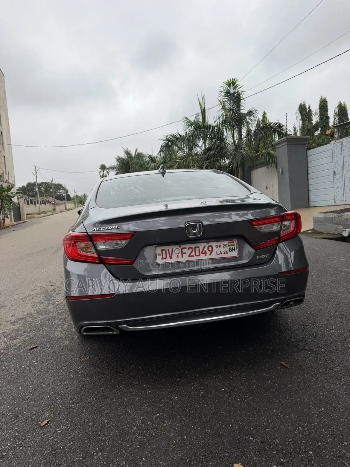 Honda Accord EX-L (2.0L 4cyl Turbo 10A) 2019 Gray
