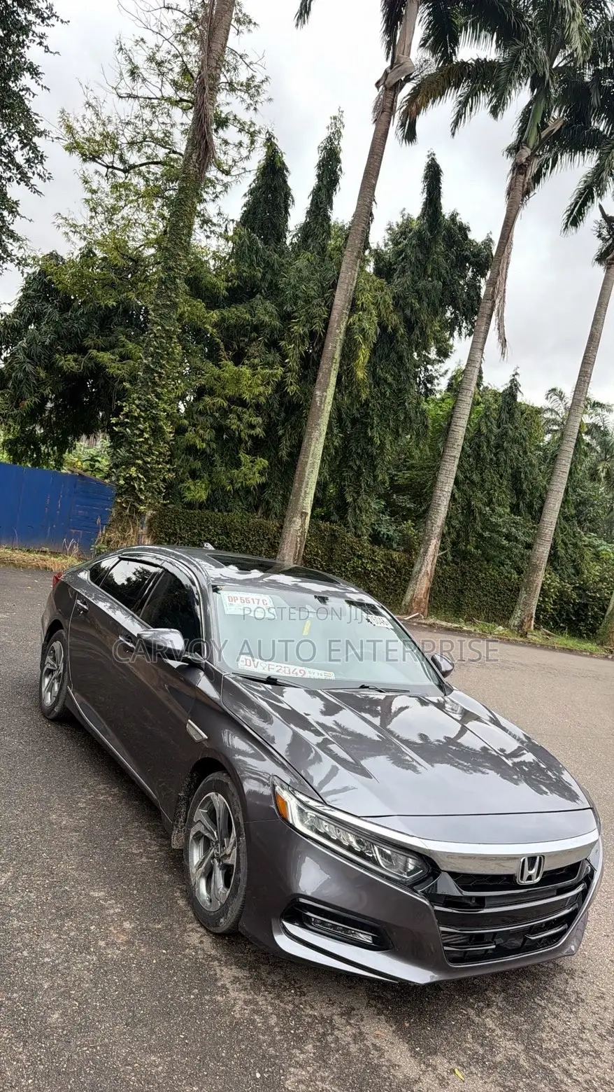Honda Accord EX-L (2.0L 4cyl Turbo 10A) 2019 Gray
