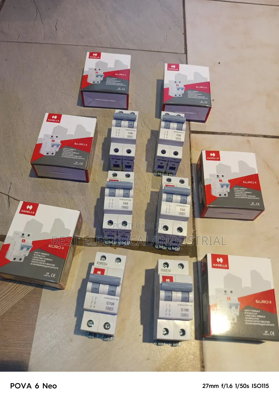 Havell 2pole Breakers 32A,63A,100A