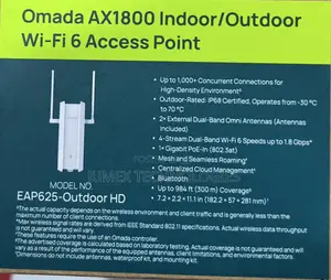 TP-Link EAP625 HD Omada AX1800 Indoor/Outdoor Wi-Fi 6 Access Point