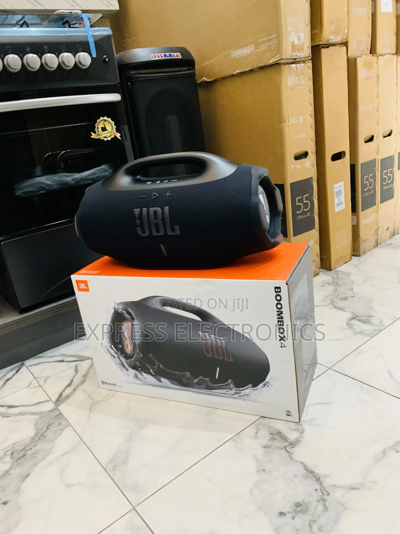 Best Buy Powerful JBL Pro Sound Boombox 4 Portable Waterproof Bluetoot