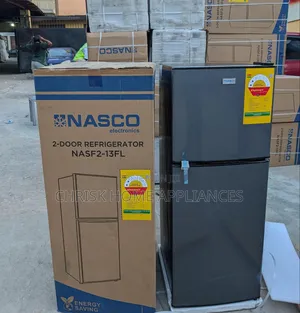 Nasco NASF2-13FL 112L Double Door Top Freezer Refrigerator