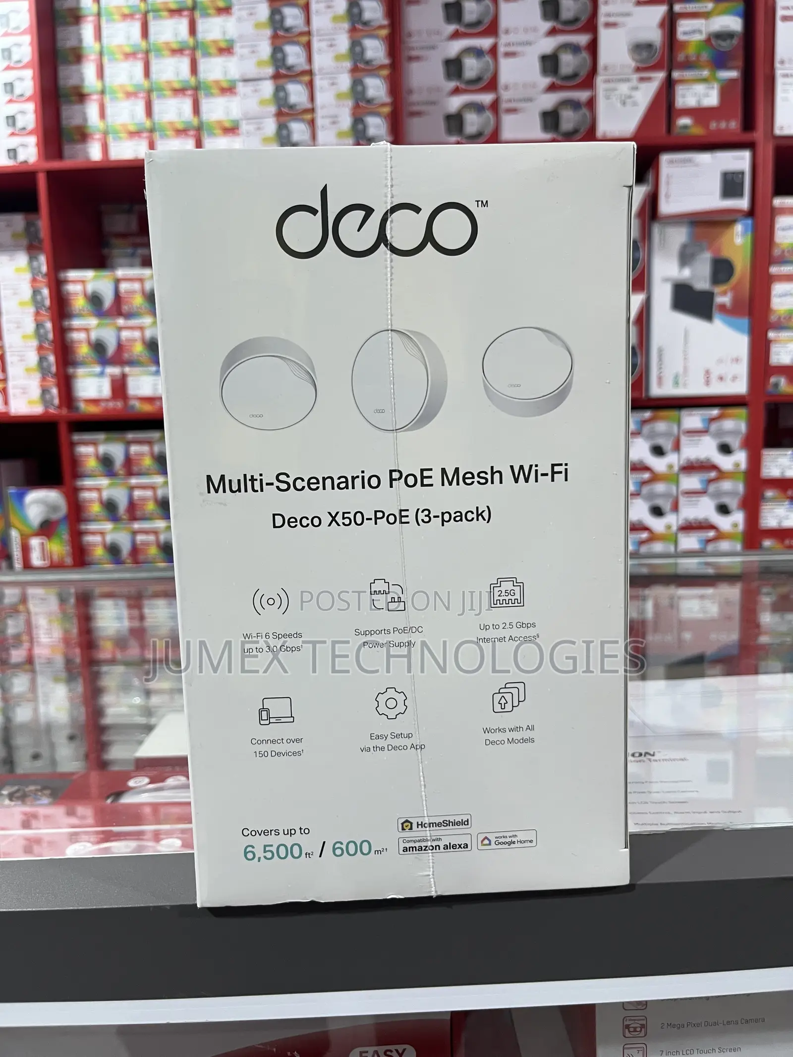 Deco X50- Poe Multi-Scenario Poe Mesh Wifi Ax3000 Dual Band Wifi6