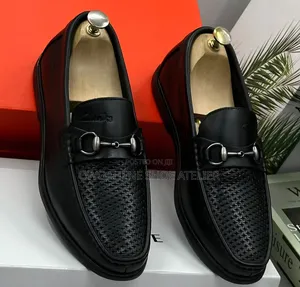 Clarks Black Leather Horsebit Loafer