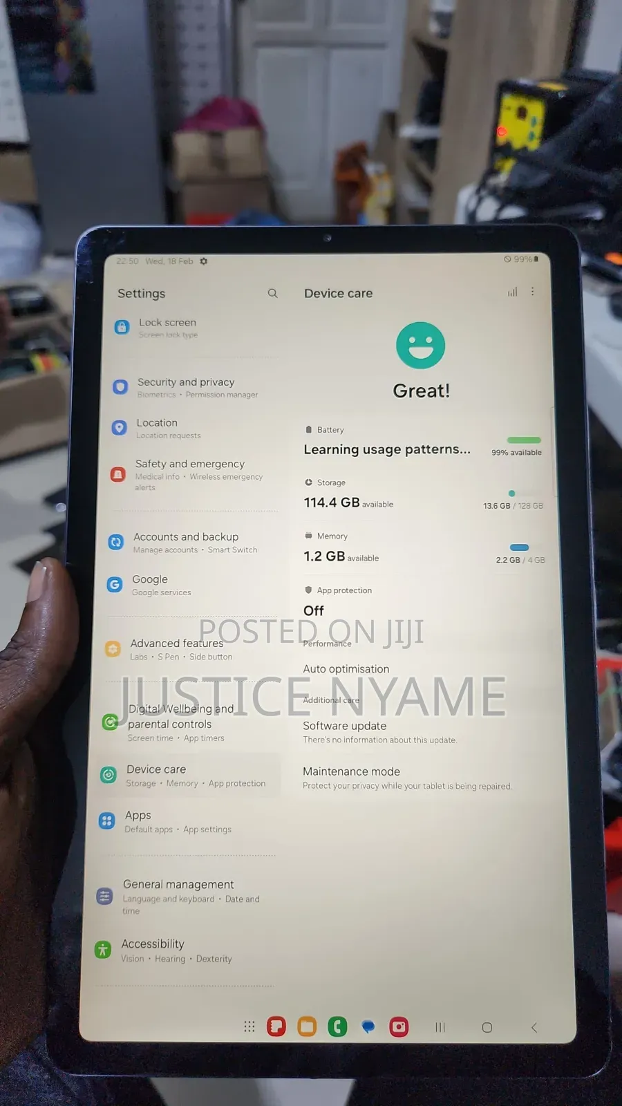 Samsung Galaxy Tab S6 Lite 128 GB Silver