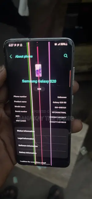 Samsung Galaxy S20 5G Uw 128 GB Black
