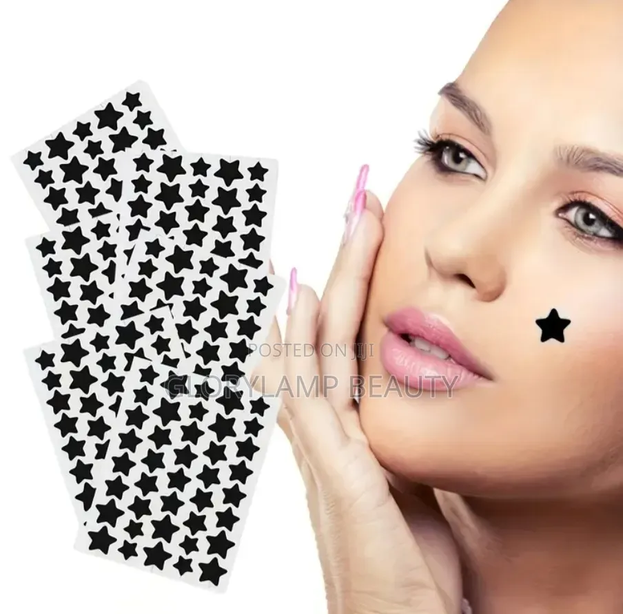 Medicated Black Star Hydrocolloid Acne Pimple Patches –Blemish Healing