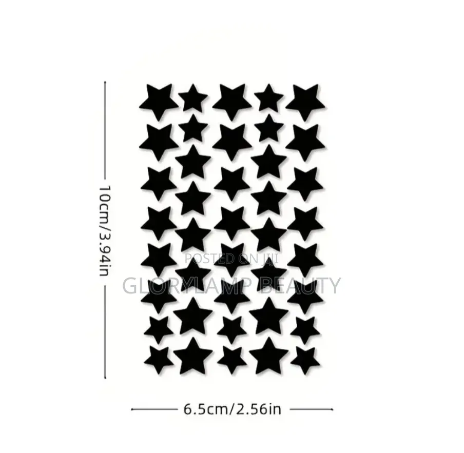 Medicated Black Star Hydrocolloid Acne Pimple Patches –Blemish Healing
