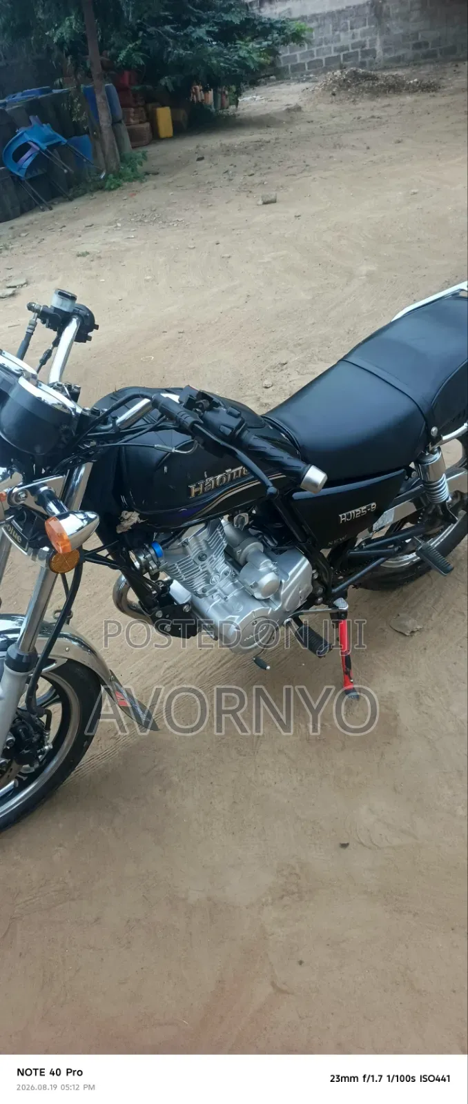 Haojue HJ125-8K 2025 Black