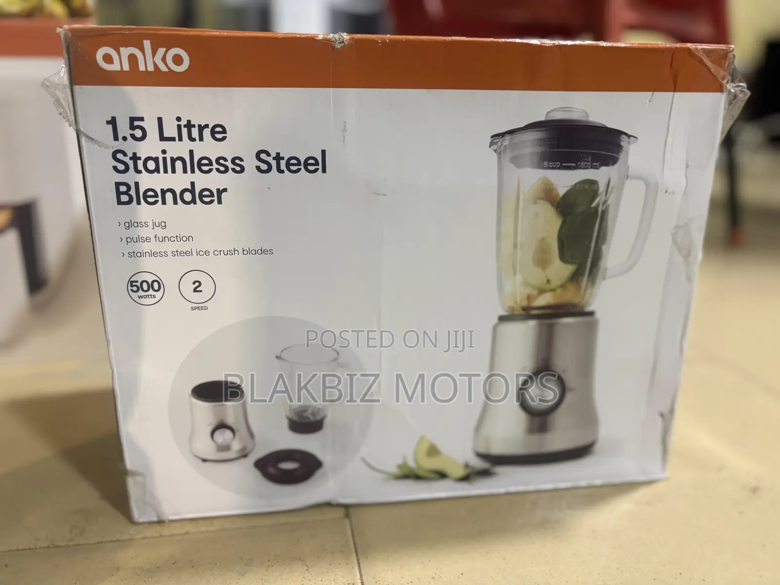 Anko 1.5 Litre Stainless Steel Blender