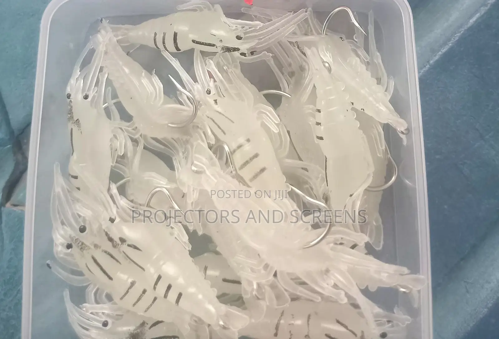 Shrimps With Hooks 10pcs Baits for Fishing