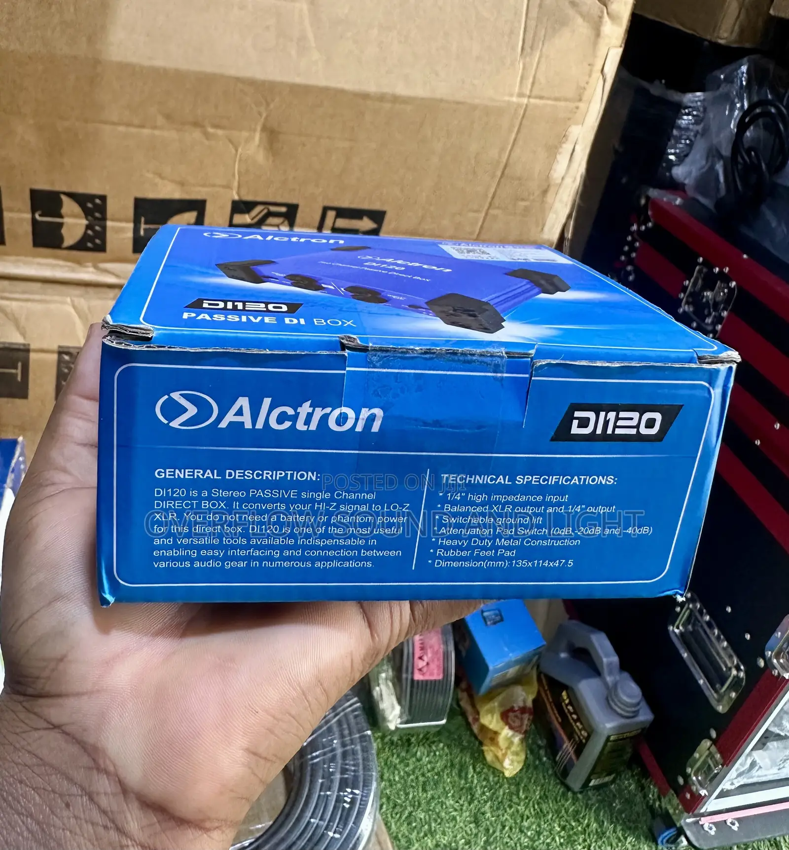 Alctron DI120 Stereo Passive DI Box
