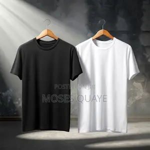 2-Pack Premium Plain Round Neck T-Shirt for Men Women