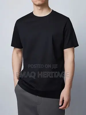2-Pack Premium Plain Round Neck T-Shirt for Men Women