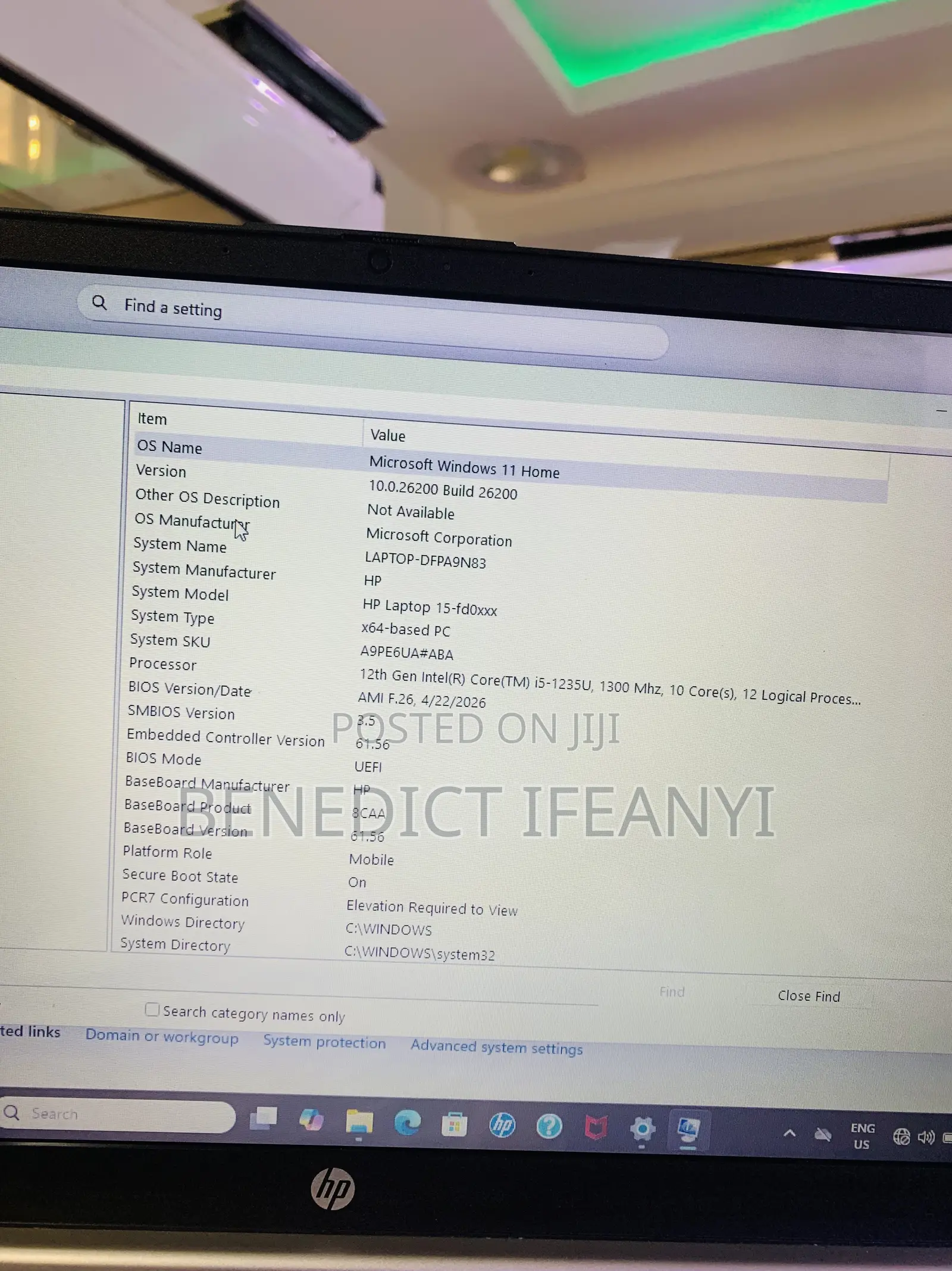 Laptop HP 15-dy1031wm 8GB Intel Core i5 SSD 512GB