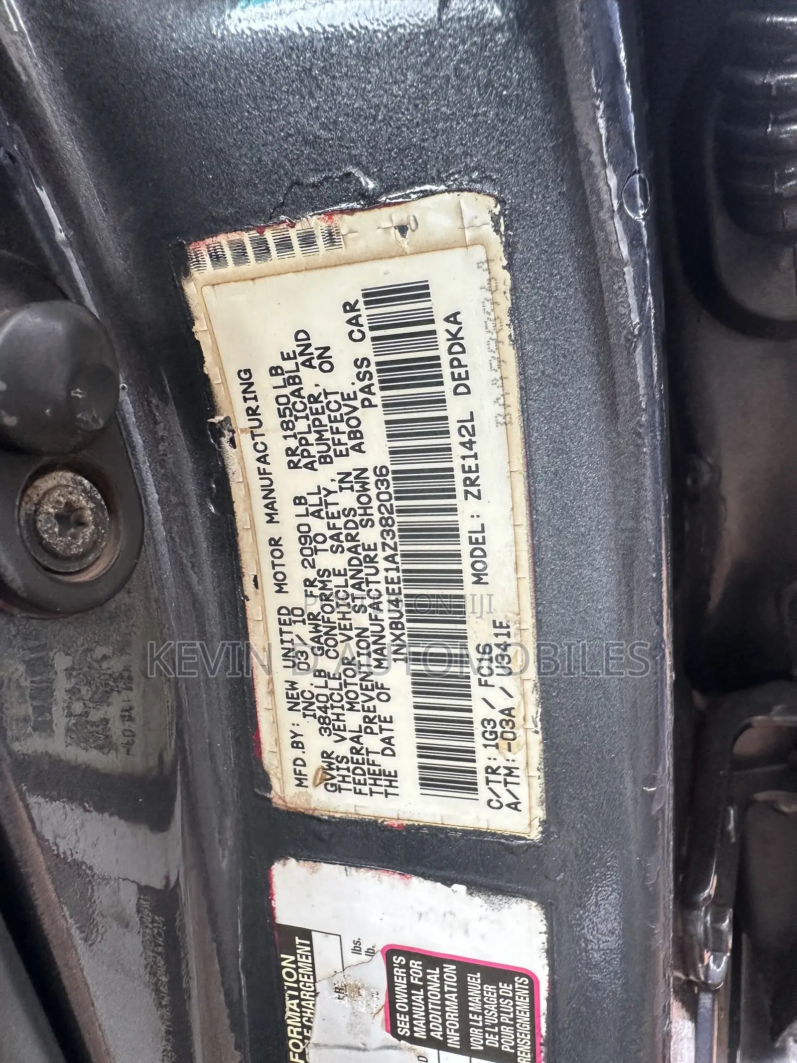 Toyota Corolla LE 4dr Sedan (1.8L 4cyl 4A) 2010 Gray