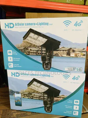 V380 Pro Solar Street Light PTZ Flood Light 4G Outdoor IP66 Camera