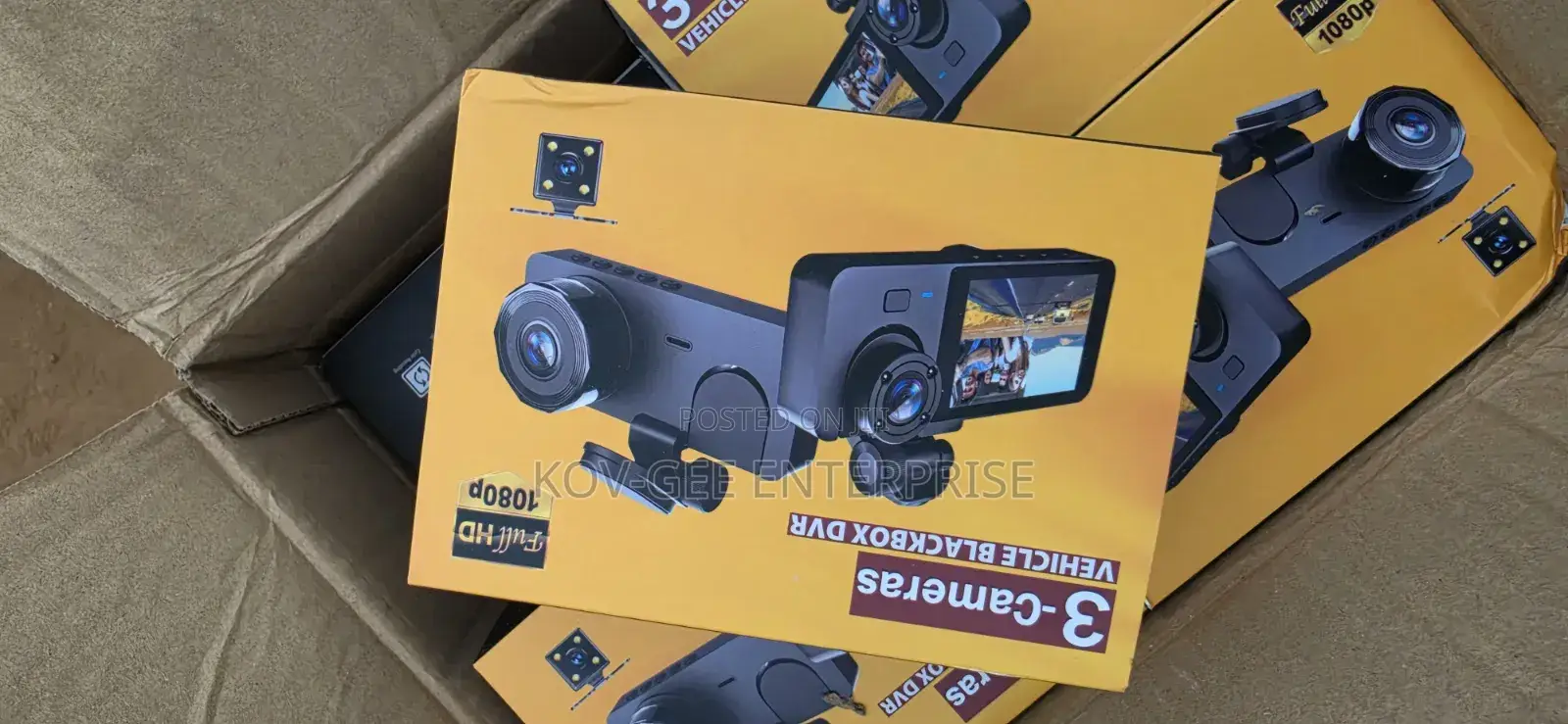 Triple Recording (Front+interior+rear) + 32G Dashcam, 1080P HD Dashcam