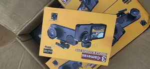 Triple Recording (Front+interior+rear) + 32G Dashcam, 1080P HD Dashcam