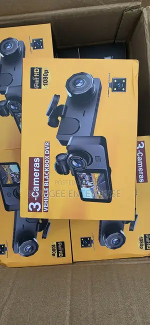 Triple Recording (Front+interior+rear) + 32G Dashcam, 1080P HD Dashcam