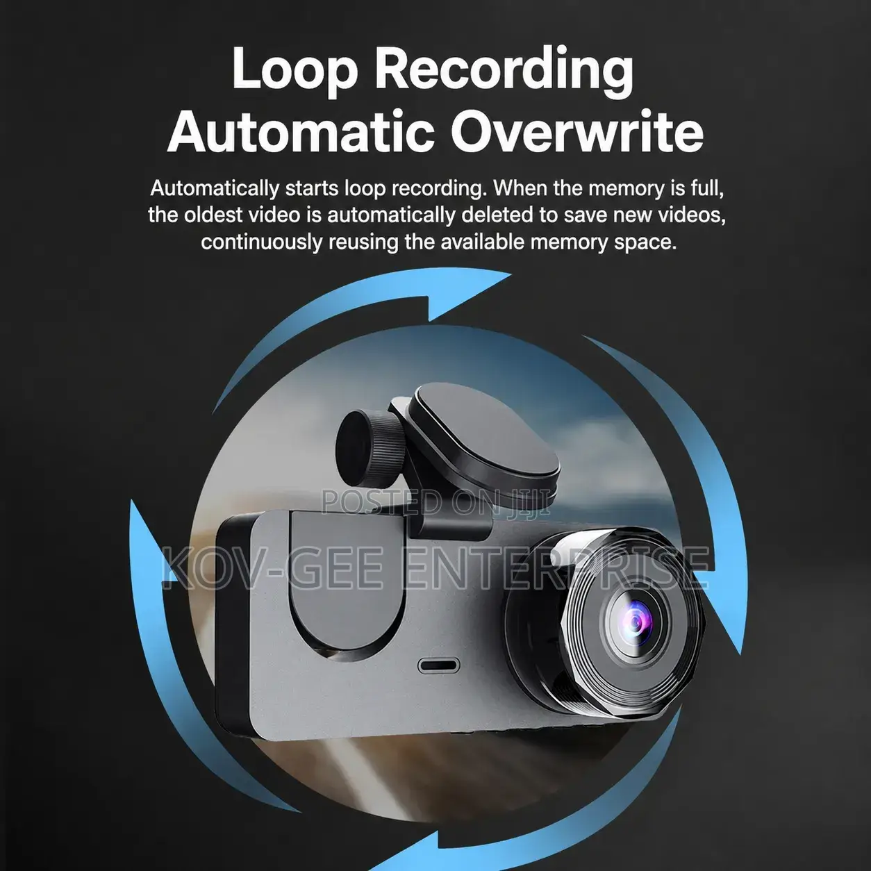 Triple Recording (Front+interior+rear) + 32G Dashcam, 1080P HD Dashcam