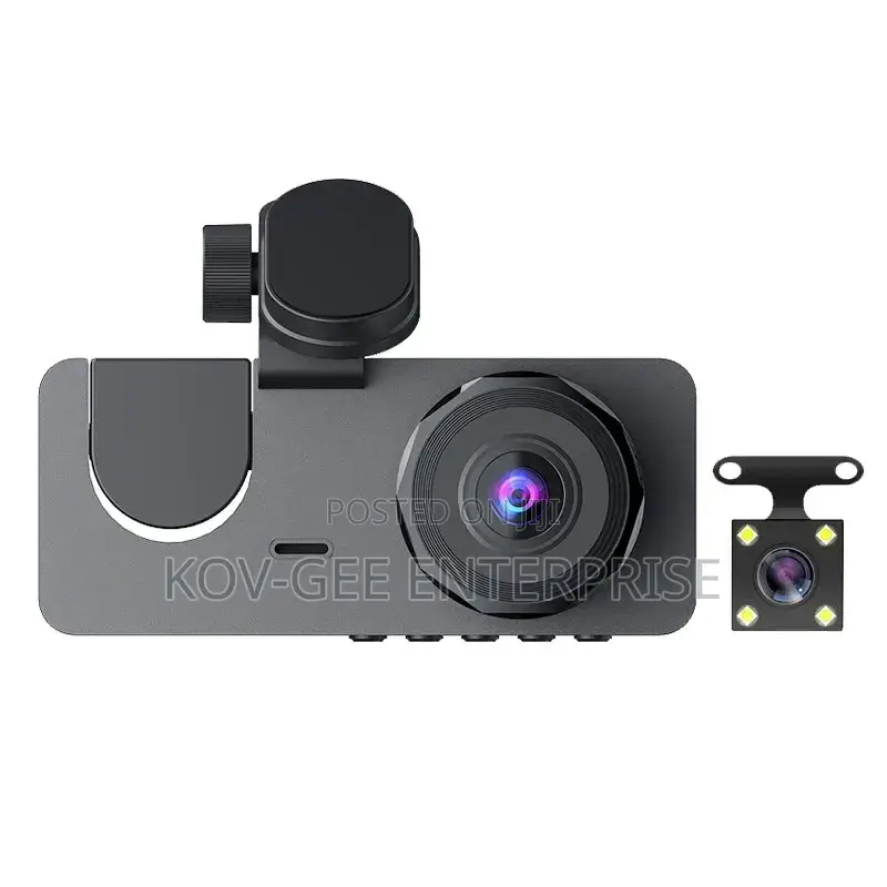 Triple Recording (Front+interior+rear) + 32G Dashcam, 1080P HD Dashcam
