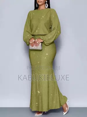 Elegant Mermaid Hem Bodycon Maxi Dress Outfit Cloth