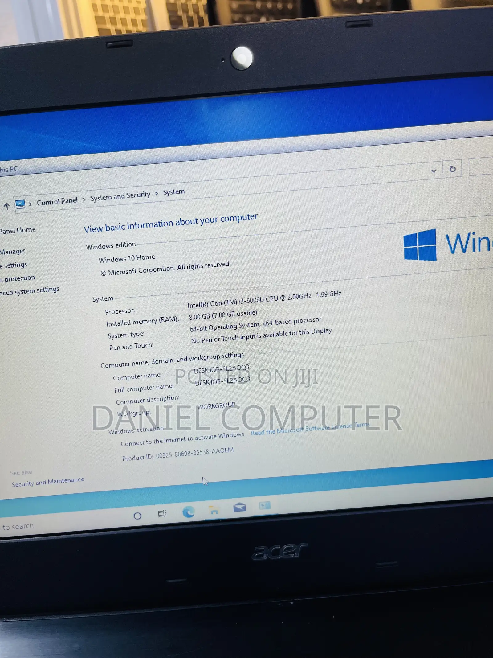Laptop Acer Aspire E5-475 8GB Intel Core i3 HDD 1T