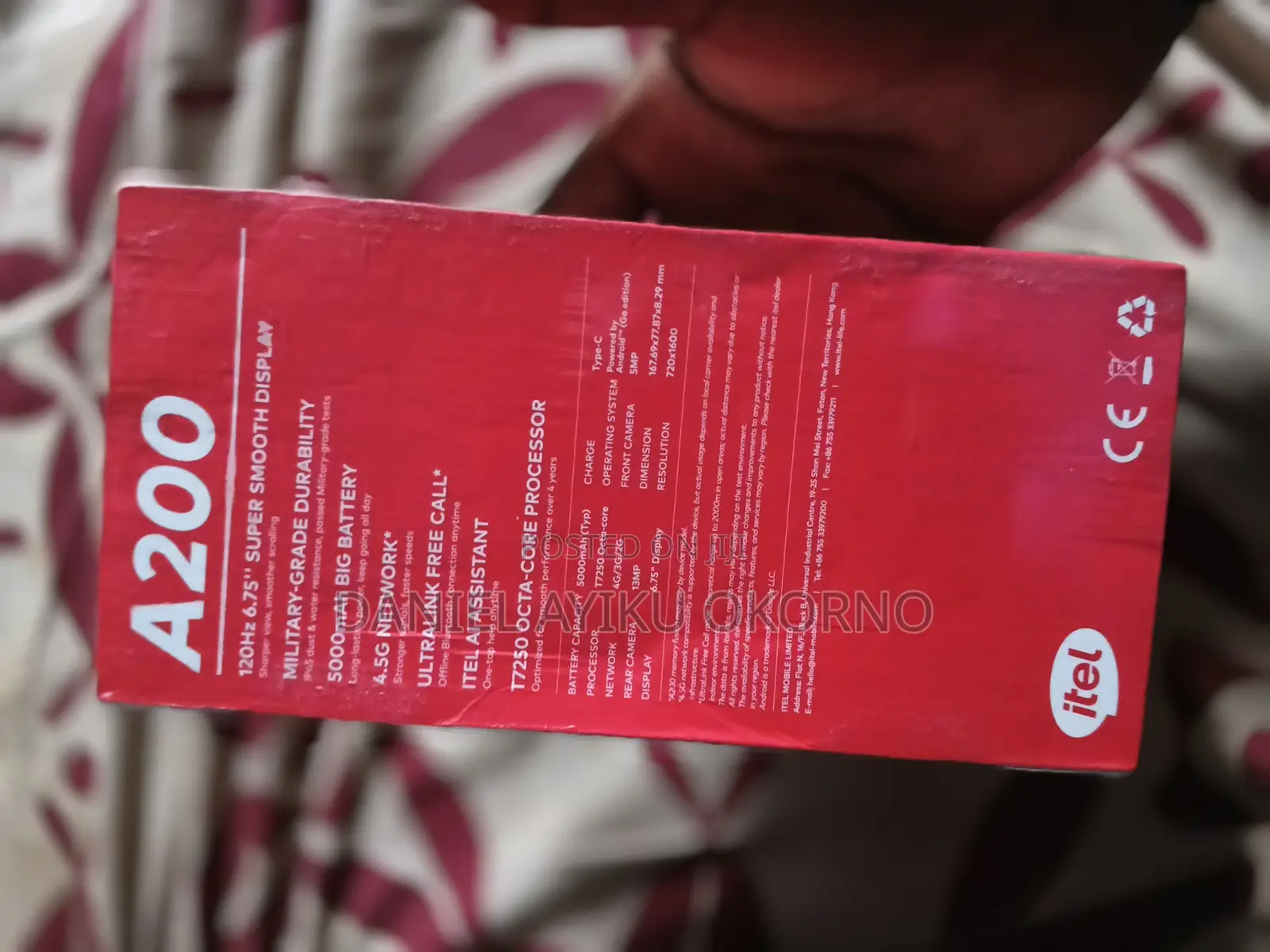 New Itel A200+ 128 GB Blue
