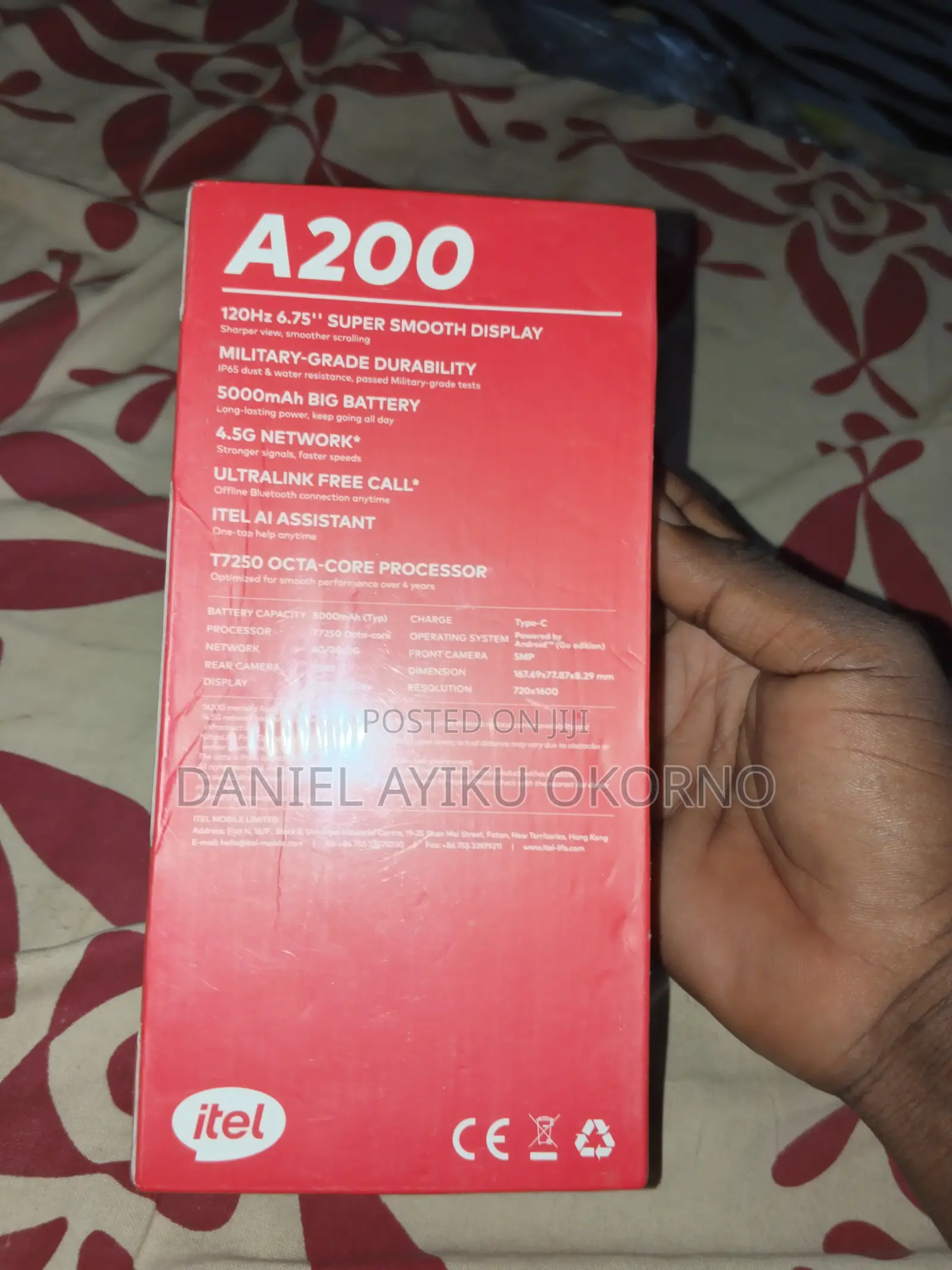 New Itel A200+ 128 GB Blue