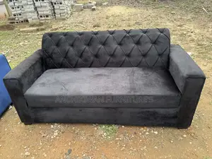 3 in 1 Black Sofa (Cash on Delivery)