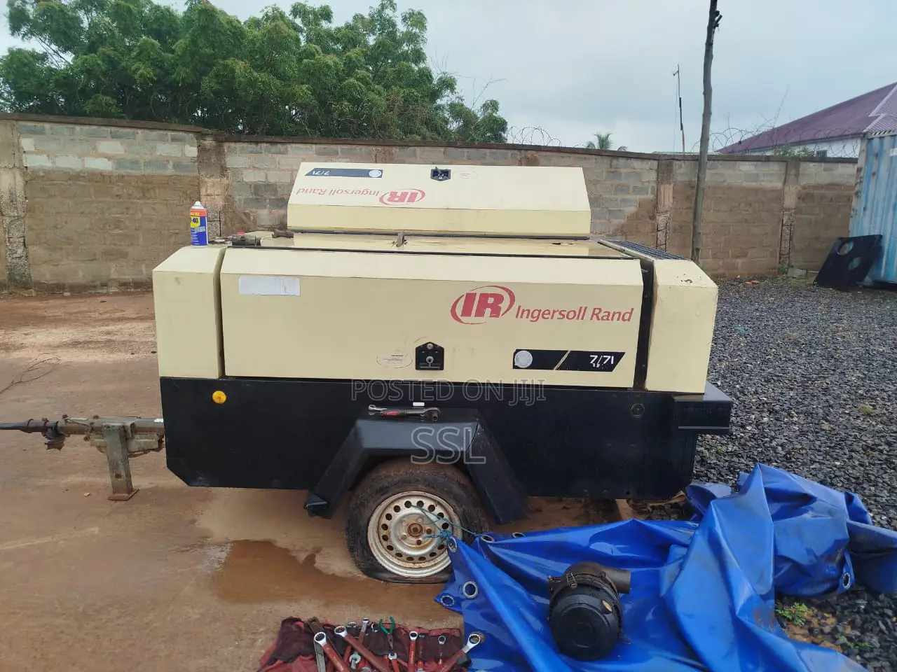 Ingersoll Rand Air Compressor Rental Sand Blasting