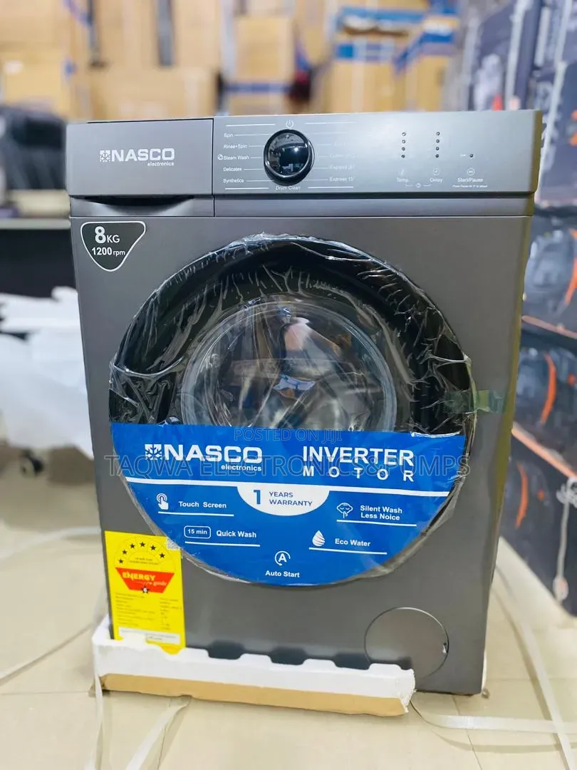 Wash With Efficiency, Nasco 8kg Front Load