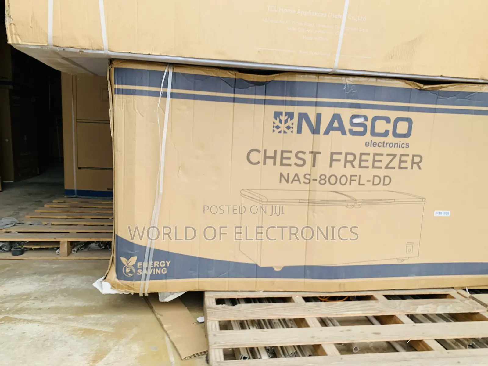 Nasco 545 LTRS Double Door Chest Freezer – Gold (NAS-800FL-DD)