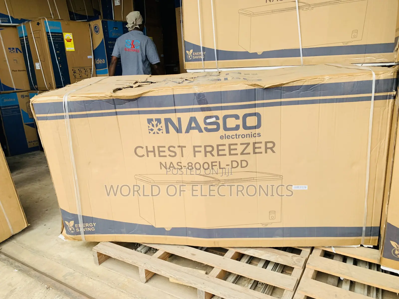 Limited Nasco 545 LTRS Double Door Chest Freezer – Gold (NAS-800FL-DD)