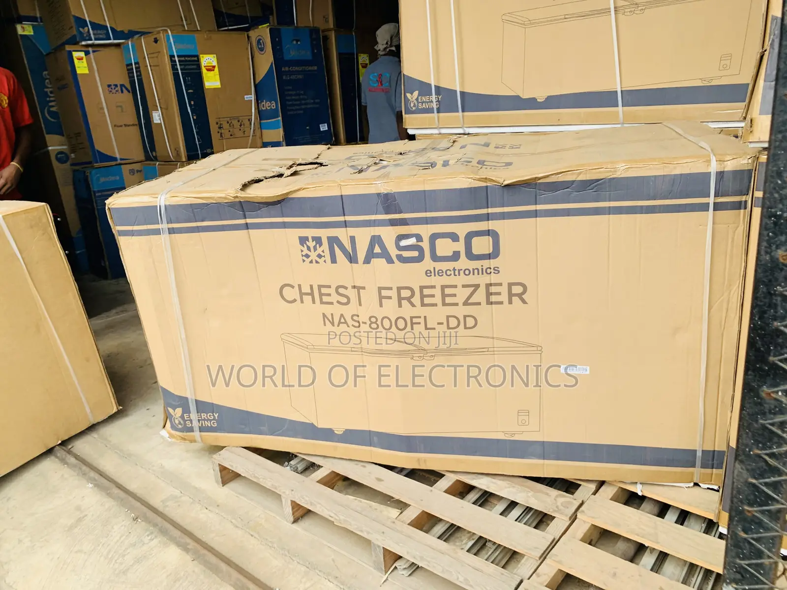 Purchase Nasco 545 LTRS Double Door Chest Freezer – Gold (NAS-800FL-DD