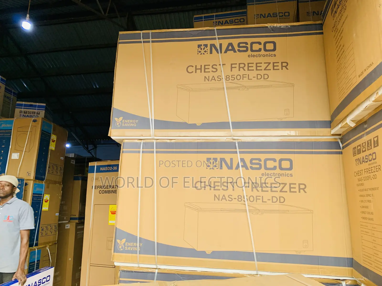 Text Us for Nasco NAS-850FL-DD 600-Liters Double Door Chest Freezer -