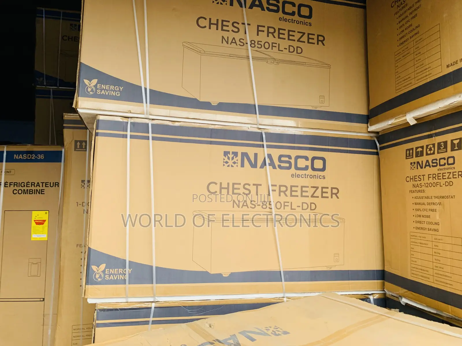 Grab the New Nasco NAS-850FL-DD 600-Liters Double Door Chest Freezer