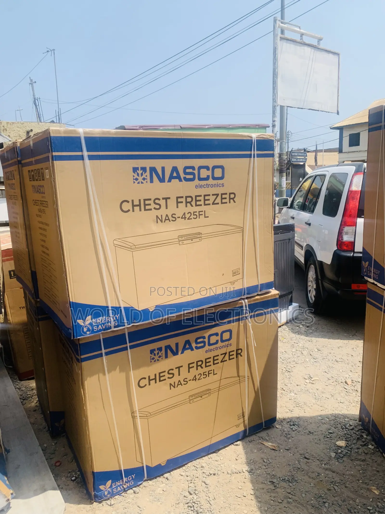 Limited Stock Nasco 318 Litres Chest Freezer - NAS-425FL - Silver