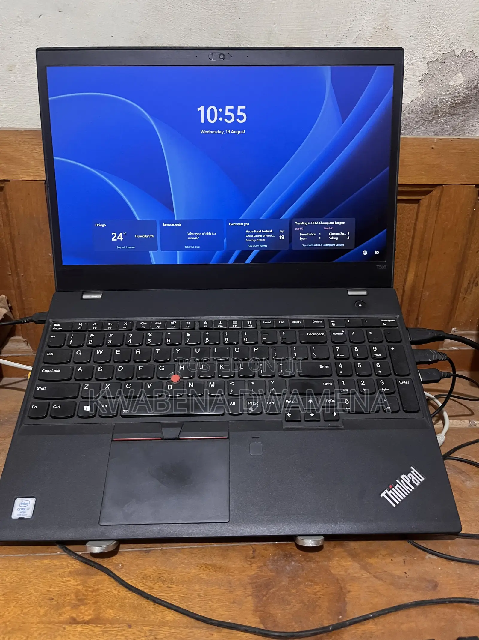 Laptop Lenovo ThinkPad T580 16GB Intel Core i7 SSD 512GB