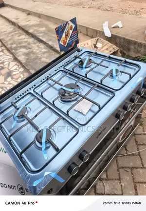 Unitek 90*60 5Burner Gas Cooker Oven + Grill + Auto Ignition