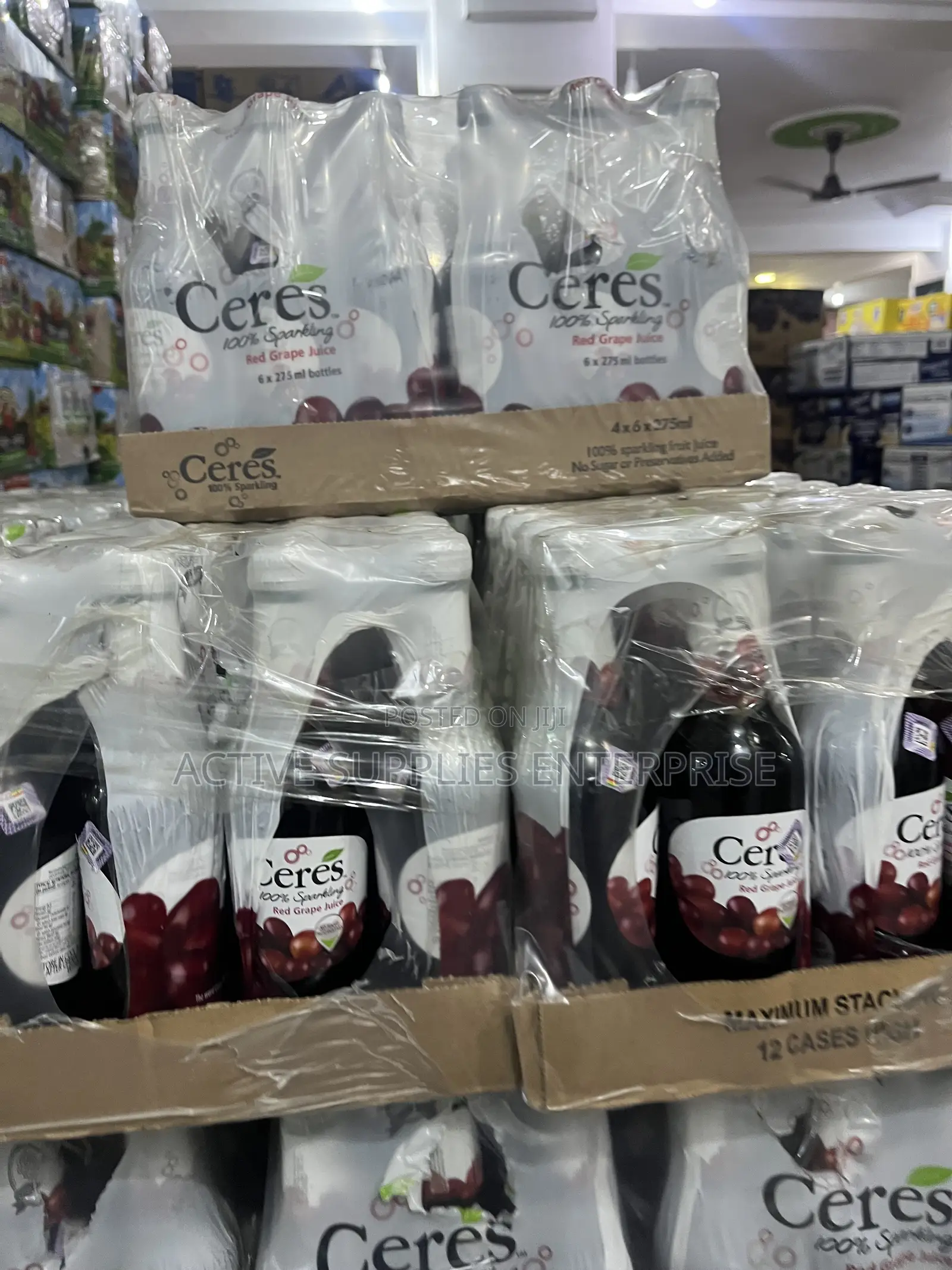 Ceres Sparkling Grape Juice- 24 Glass Bottles