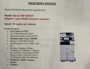 Ricoh MP 6055SP Professional Digital Copier / Multifunction Printer