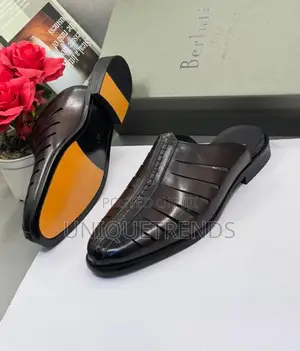 Executive BERLUTI Leather Half Shoe (Coffee)