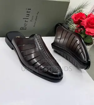 Executive BERLUTI Leather Half Shoe (Coffee)